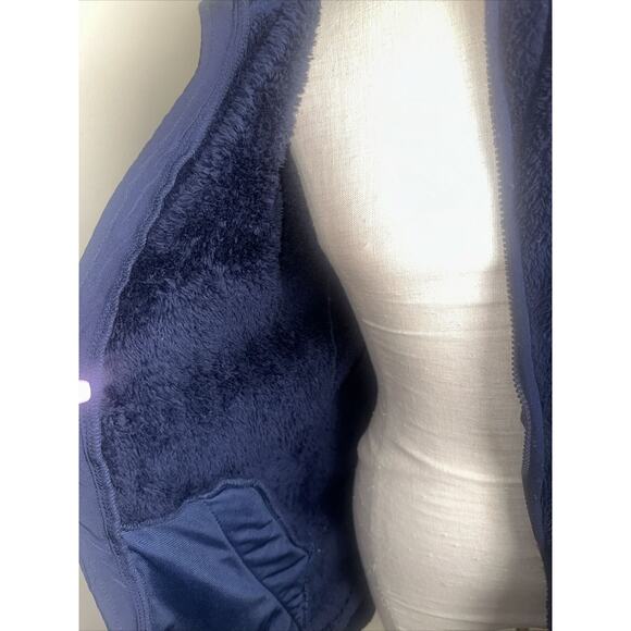 Reebok Men's Navy Full Zip Fleece Jacket Size Medium EUC - Picture 4 of 10